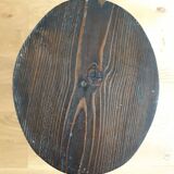 Rustic plant-holder harness in turned solid wood