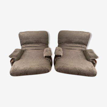 Paire de fauteuils Marsala de Michel Ducaroy pour Ligne Roset