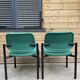 Pair of vintage Martin Stoll Champenay office chairs