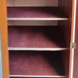 Wooden cabinet, wardrobe, shelves, vintage, 60s