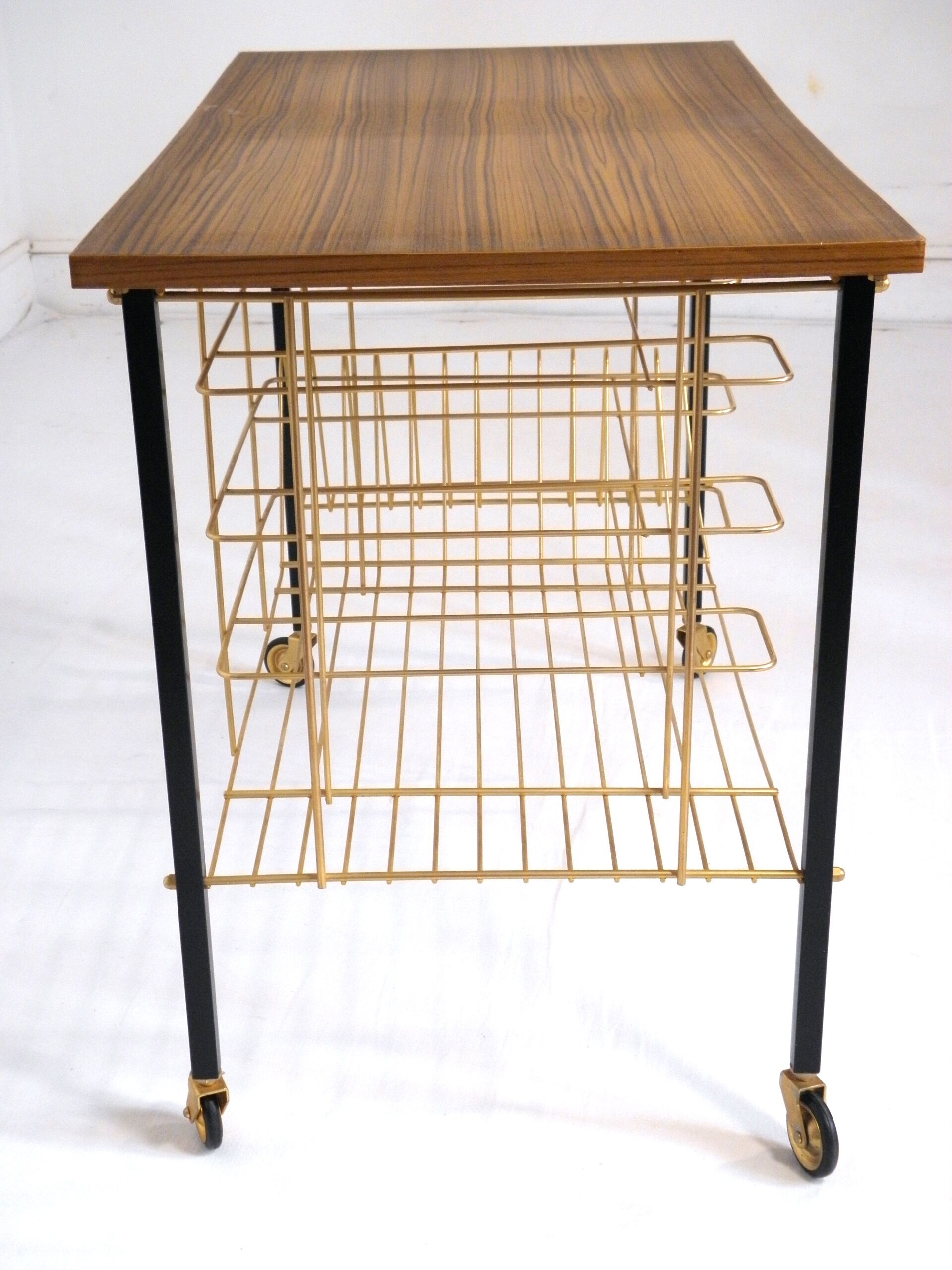 Meuble de rangement  pour vinyles années 70