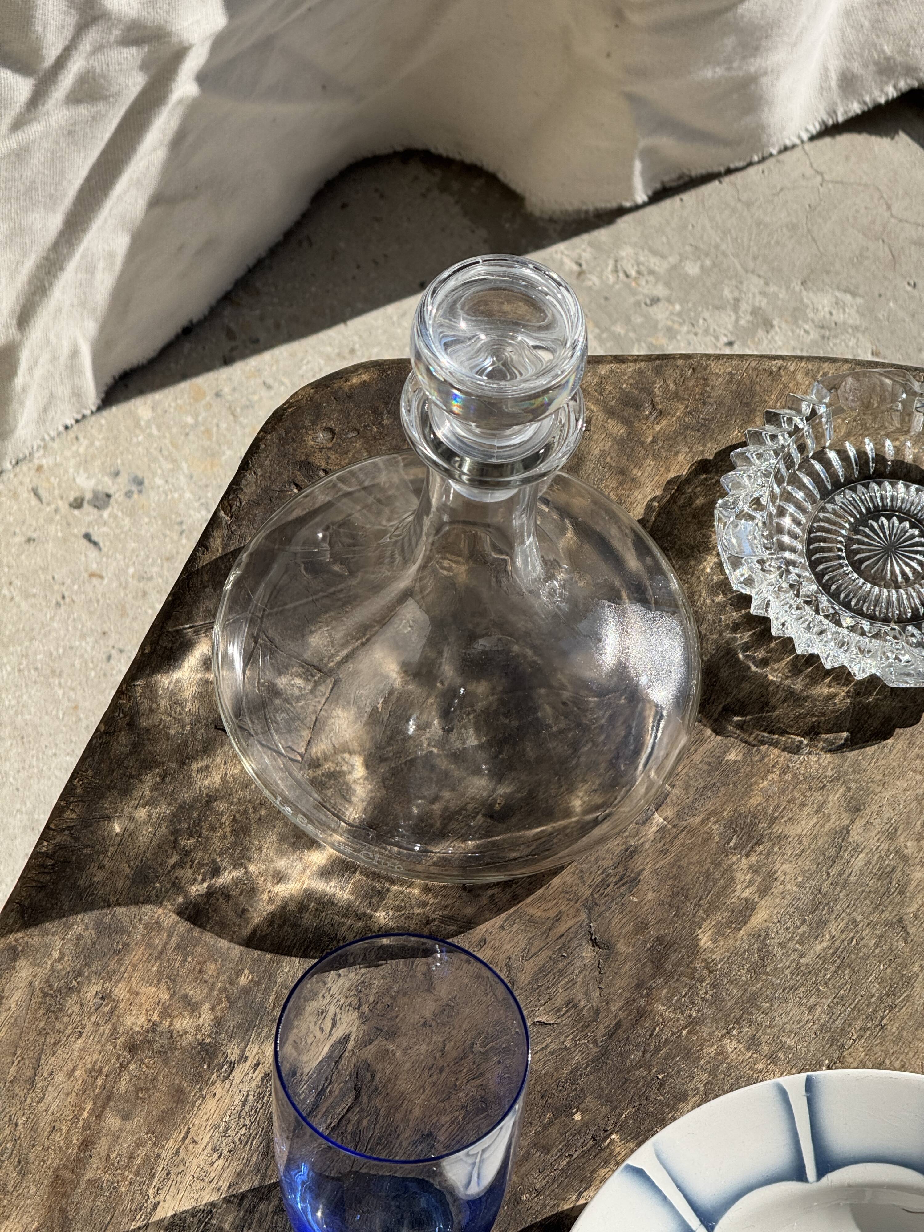 Carafe à décanter vintage à bouchon plat H24