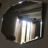 Beveled art deco mirror