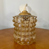 Vintage glass pendant light 1970