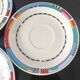 Set of small plates, vintage saucers in porcelain.