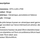 Ceramic lamp West Germany 1950s-60s