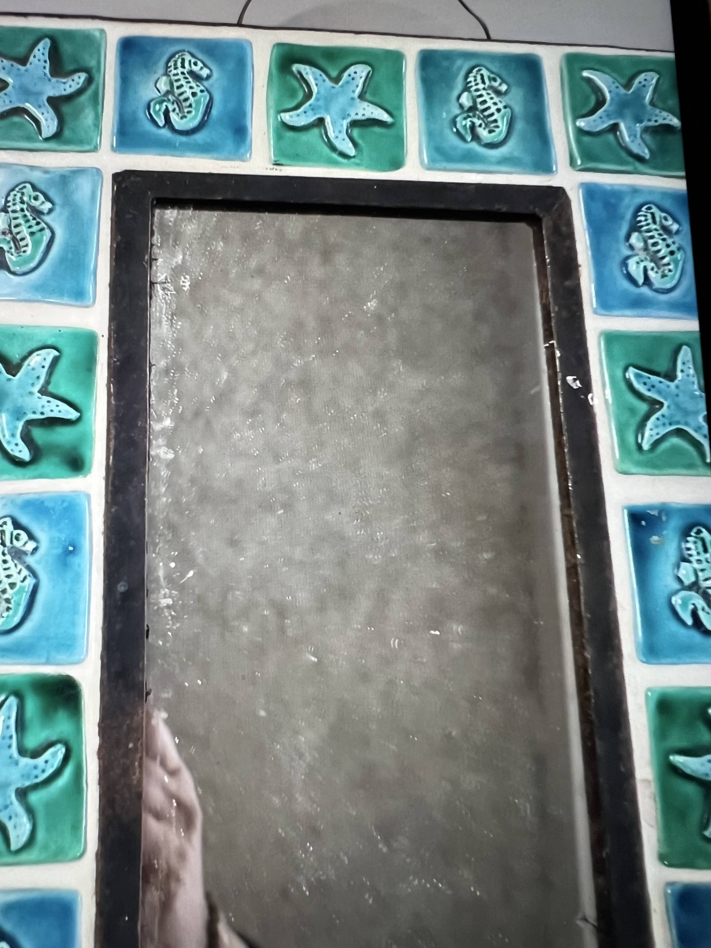 Ceramic mirror Odette Dijeux