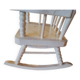 Vintage wooden rocking chair for dolls