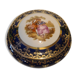 Limoges Blue Porcelain Candy Scene