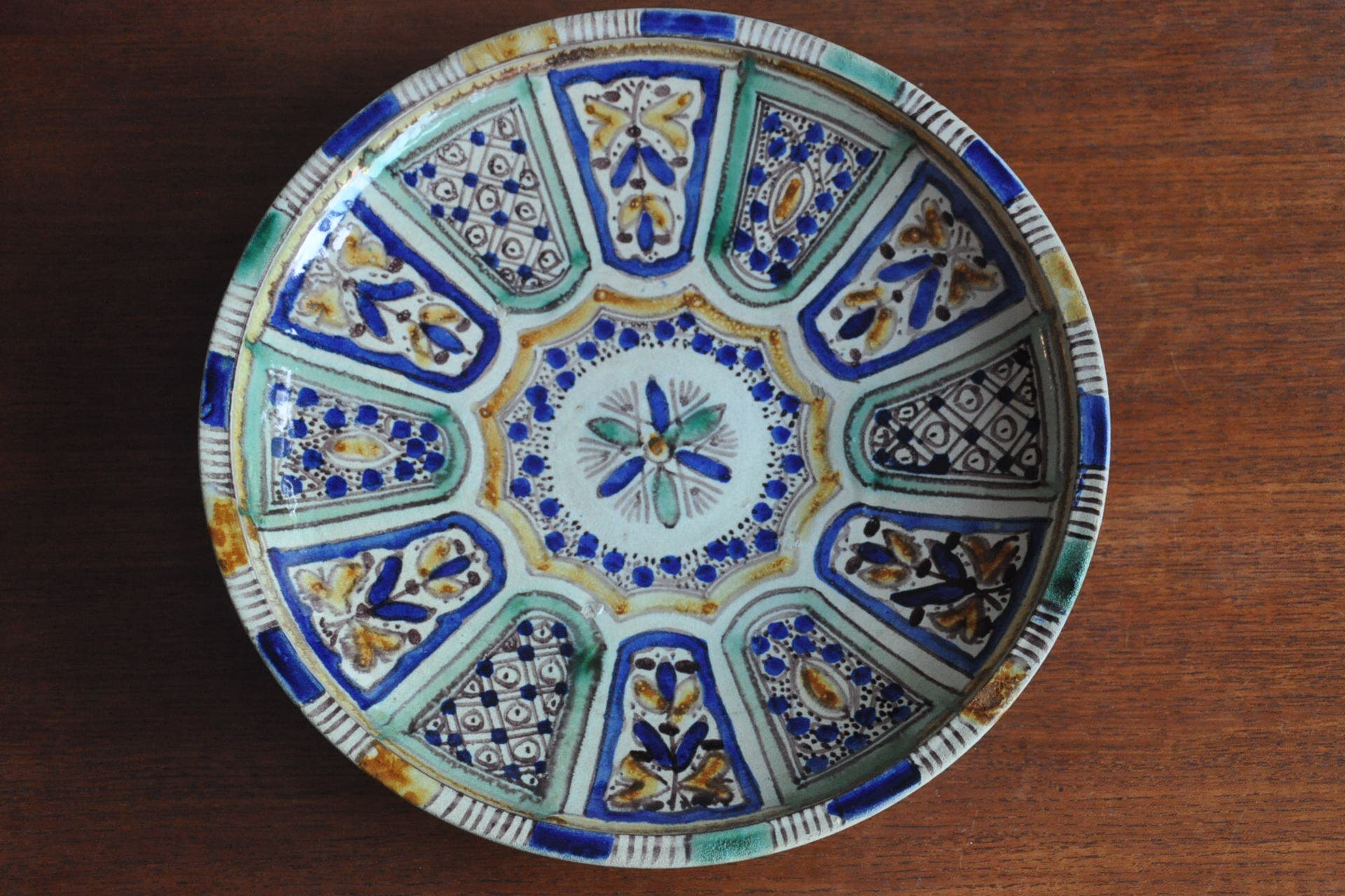 Ethnic dish ceramic