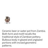 Poterie  africaine traditionnelle Zambie