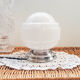Lamp to lay vintage opaline white Clichy glass