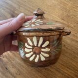 Small Alsatian pot in glazed ceramic