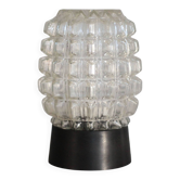 Vintage lamp, RZB Leuchten ceiling light in pineapple-shaped glass
