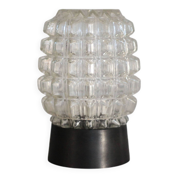 Vintage lamp, RZB Leuchten ceiling light in pineapple-shaped glass