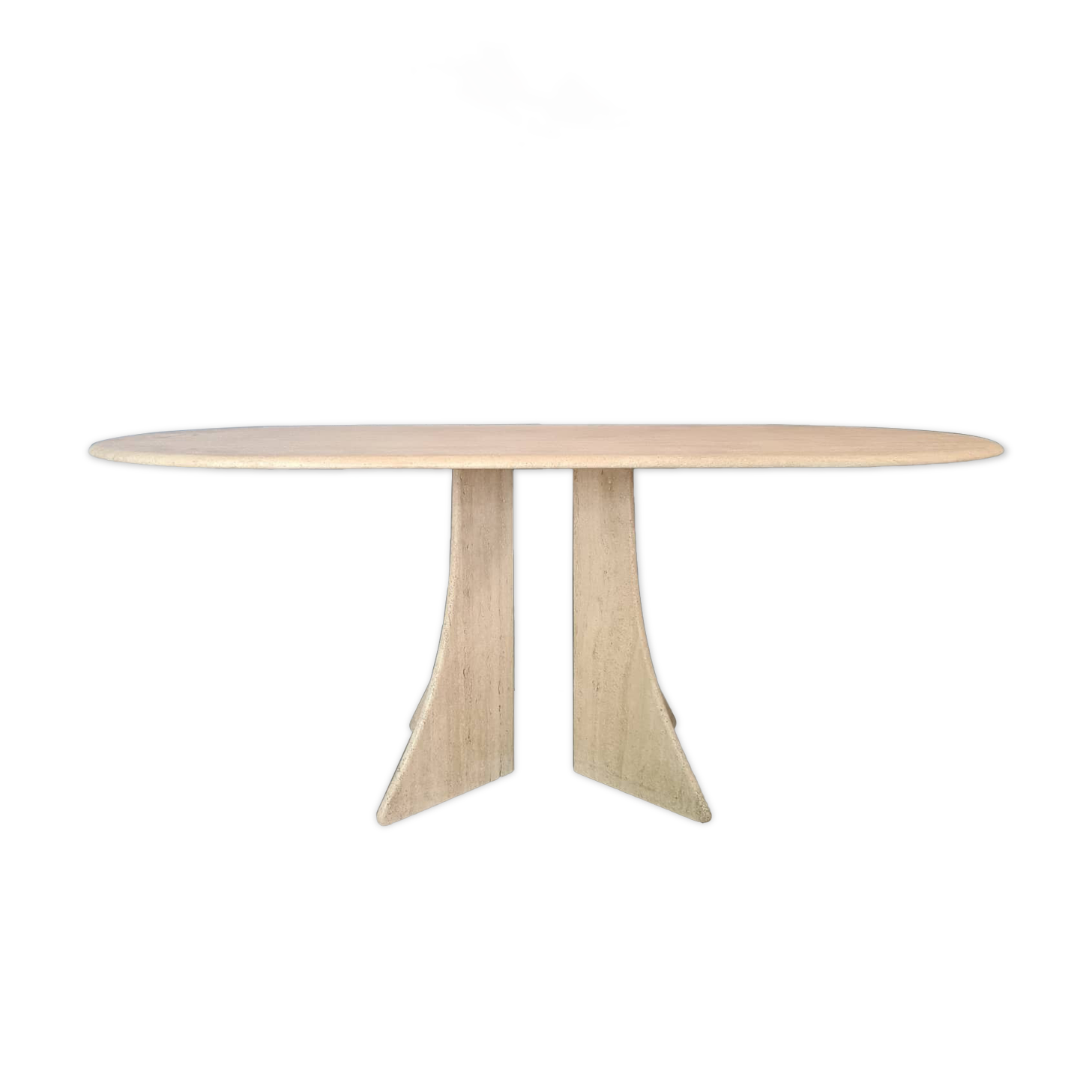 Vintage travertine dining table