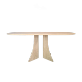Vintage travertine dining table