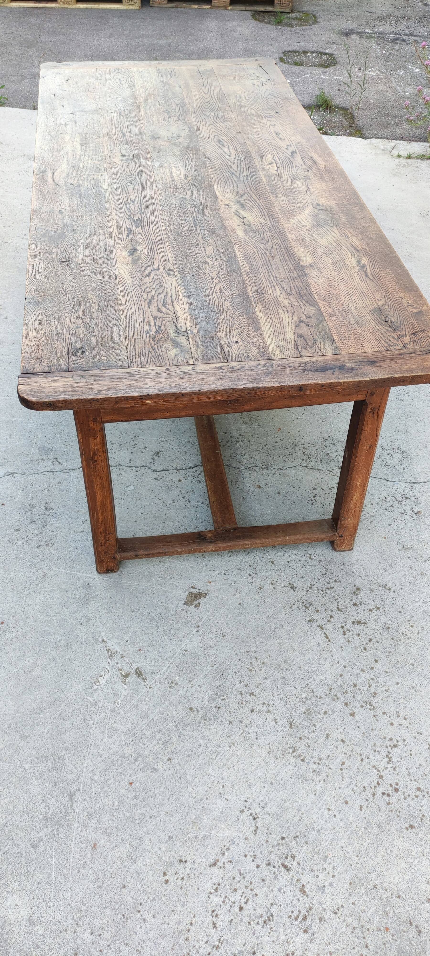 Table de ferme plateau chêne