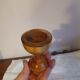 Vintage turned wooden candle holder