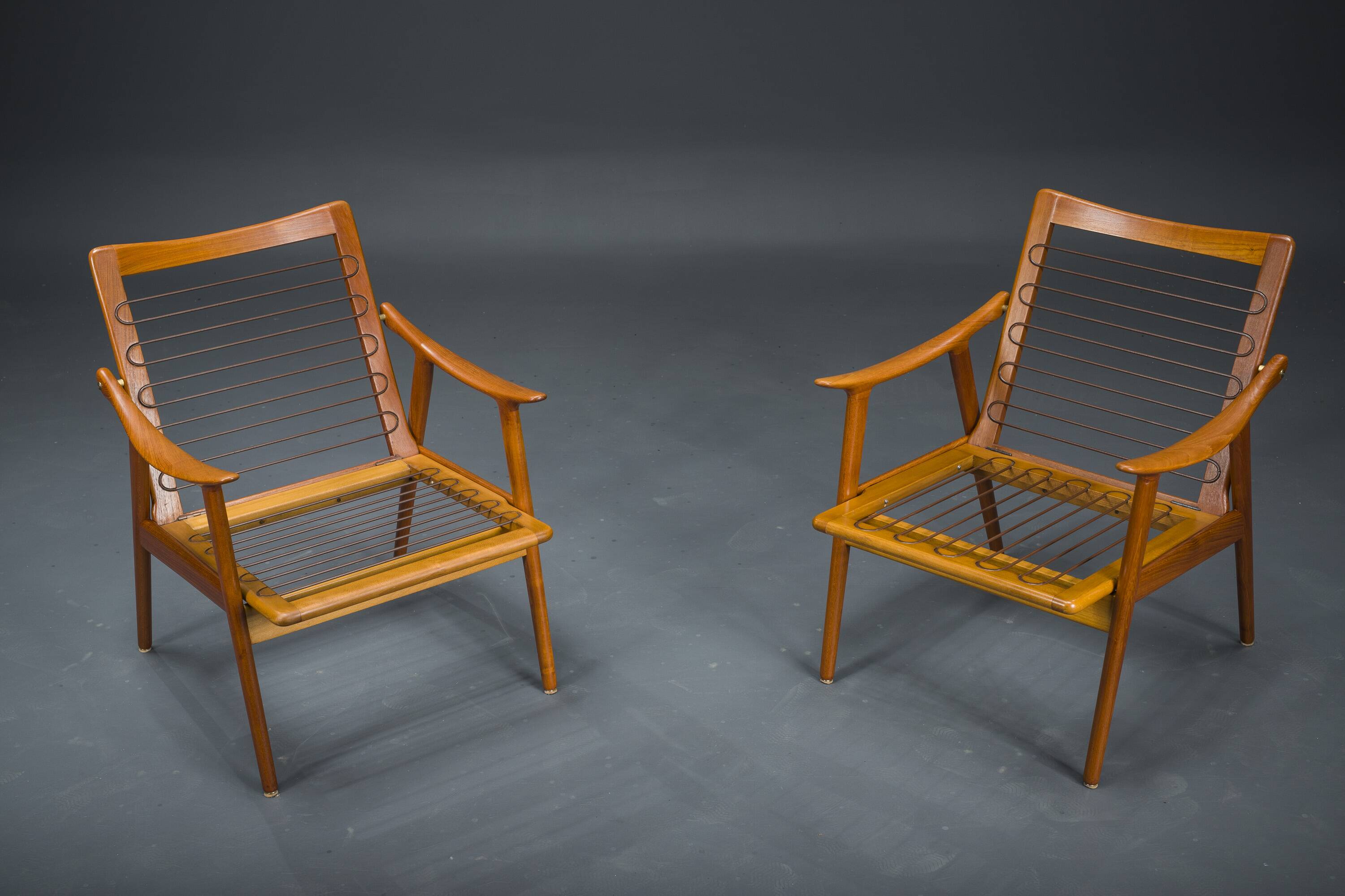 Model 563 Chairs by Fredrik Kayser for Vatne Lenestolfabrikk, Norway, 1960s, Set of 2