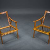 Model 563 Chairs by Fredrik Kayser for Vatne Lenestolfabrikk, Norway, 1960s, Set of 2