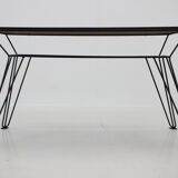 1970's Wallnut Veneer Side Table, Czechoslovakia
