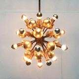 Atomic Brass Ceiling Suspension by Dorothee Becker for Cosack, 1970s.