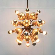 Atomic Brass Ceiling Suspension by Dorothee Becker for Cosack, 1970s.
