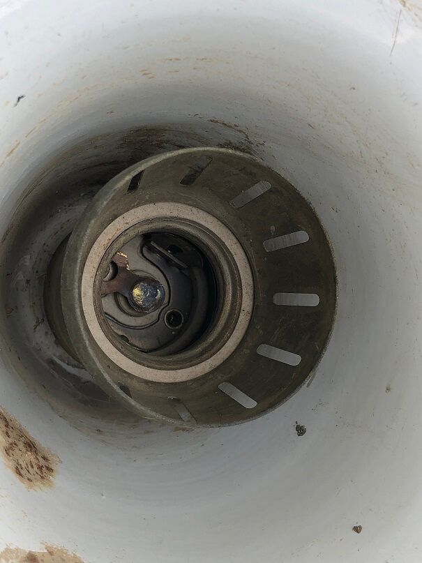 Industrial enamelled bowl suspension