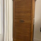 Oak furniture with double curtains