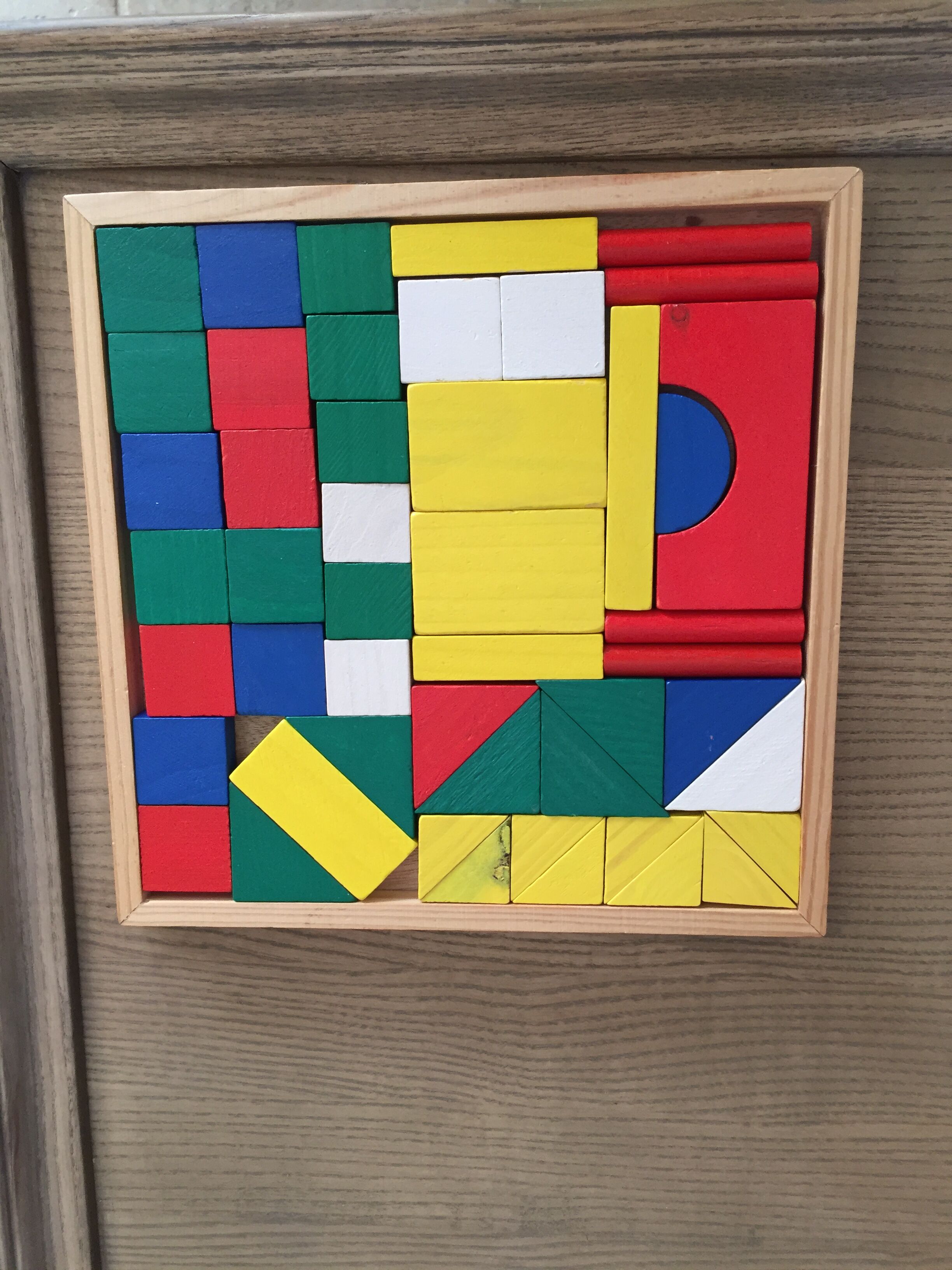 Vintage wooden educational games (truck & tablet)