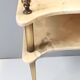 Pair of Nightstands / Console Tables with Marble Tops and Brass Legs, Italy