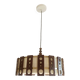 Suspension scandinave teck et tissu vers 1960