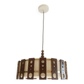 Suspension scandinave teck et tissu vers 1960