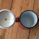 Cafetière émaillée rouge