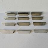 12 chrome metal knife holders