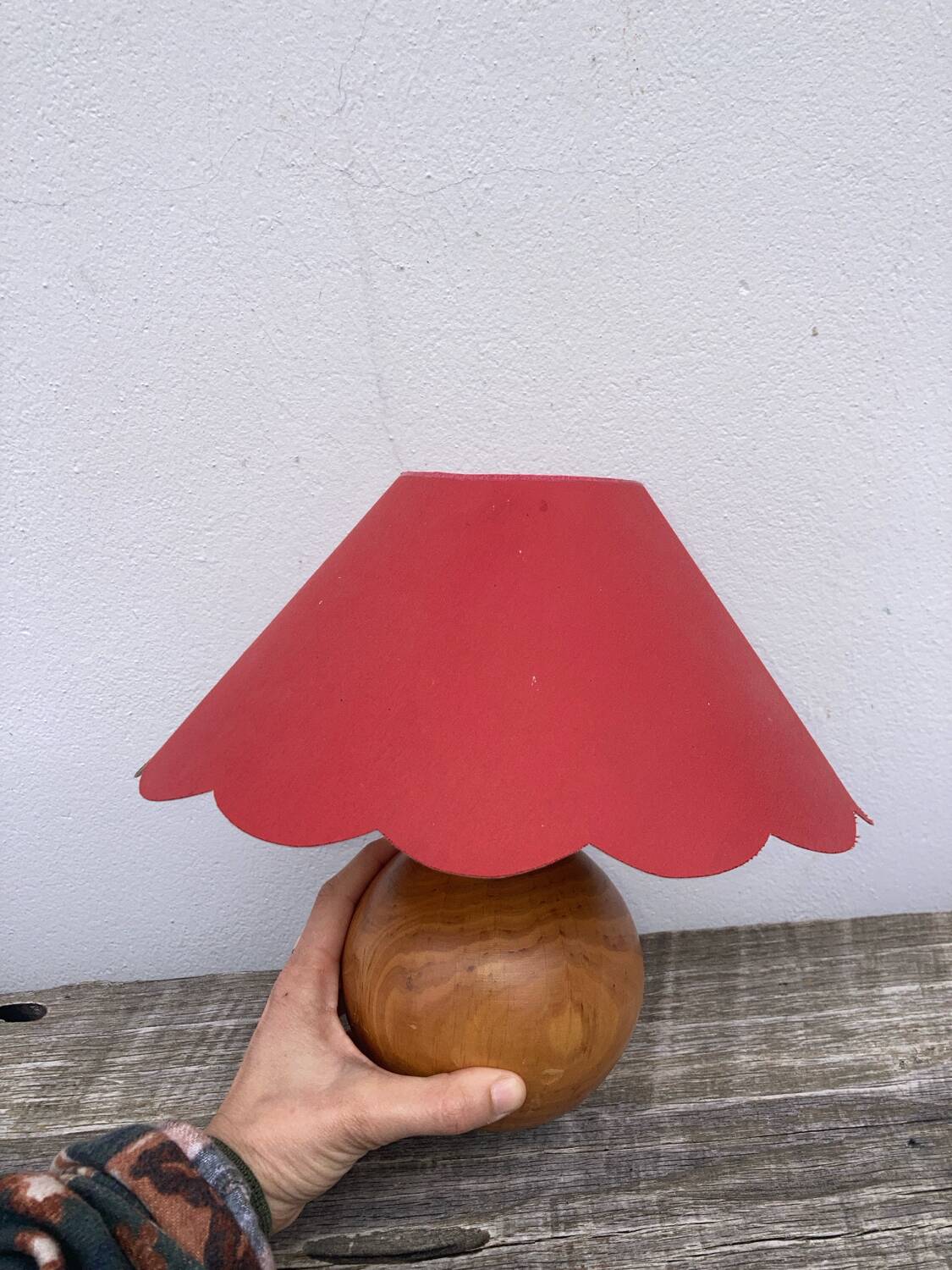 Wooden ball lamp 1980