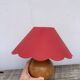 Lampe boule bois 1980