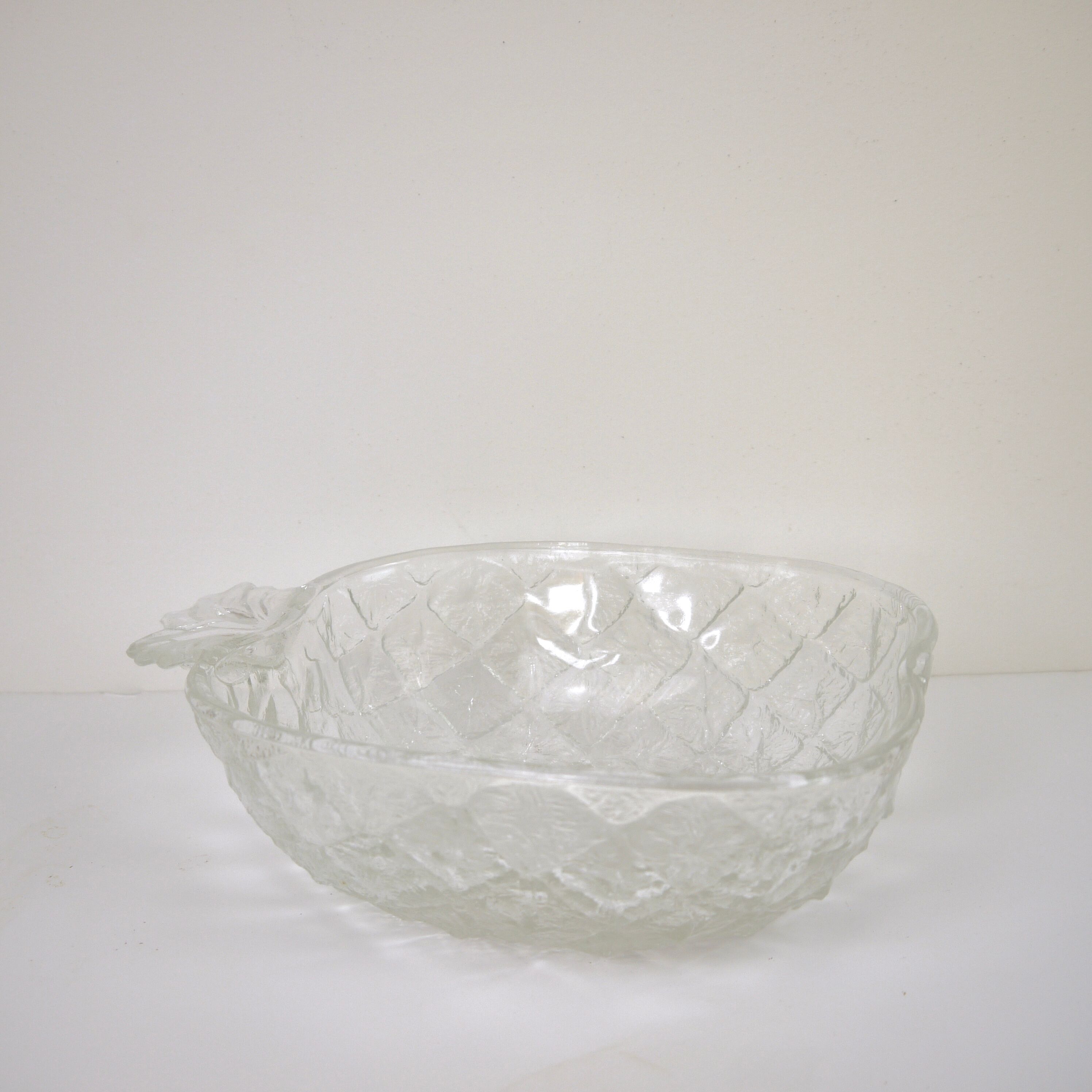 Pineapple salad in glass