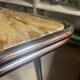 Table basse en marbre vintage 'style Bauhaus'