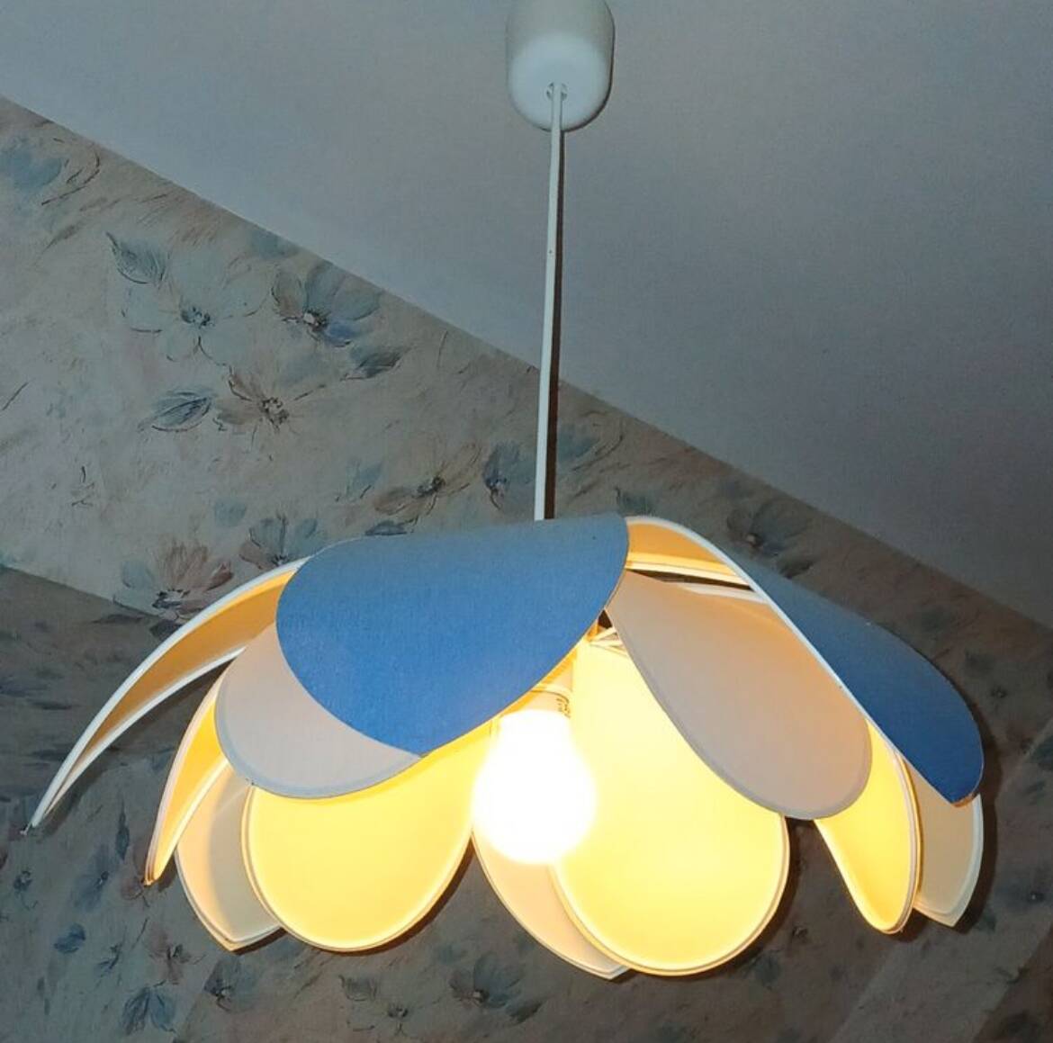 Vintage Lotus pendant light 70s