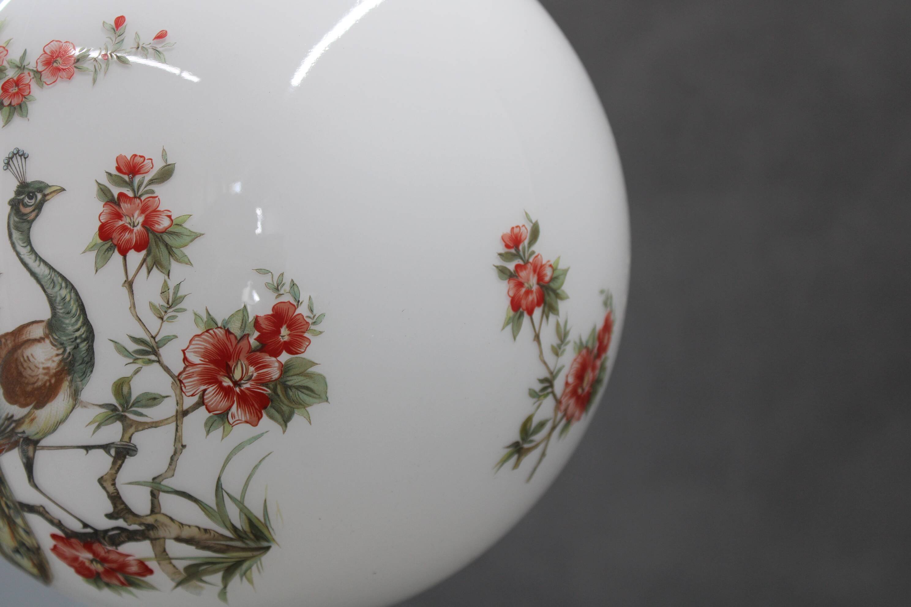 1970s Glass Pendant Light, Czechoslovakia