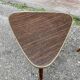 guéridon formica petite table basse vintage tripode porte plante midcentury 50s