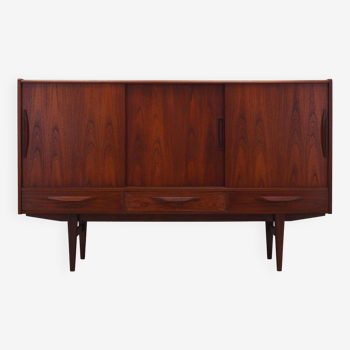 Teak highboard, Danish design, 1970s, manufactured by ES Møbler