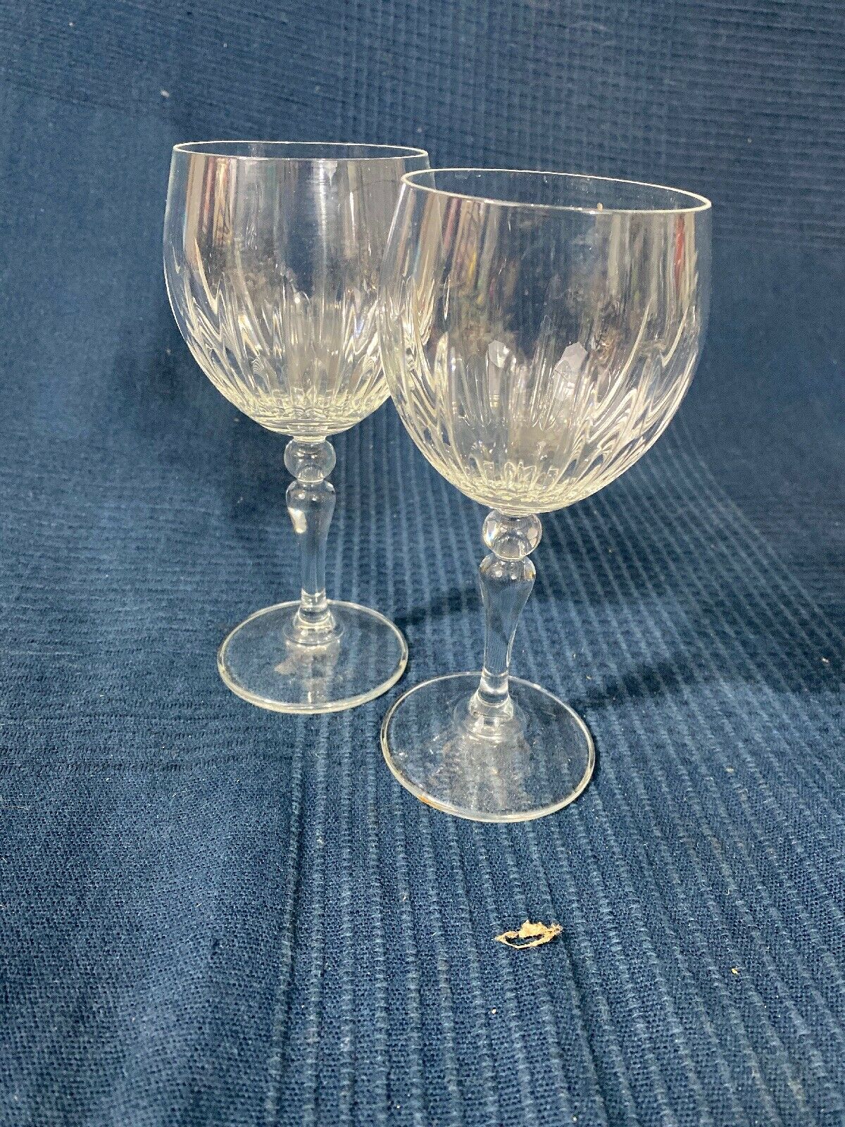 Lot of 2 crystal glass crystal glass crystal sized