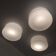 Set of 3 round LITA 70s ceiling lights