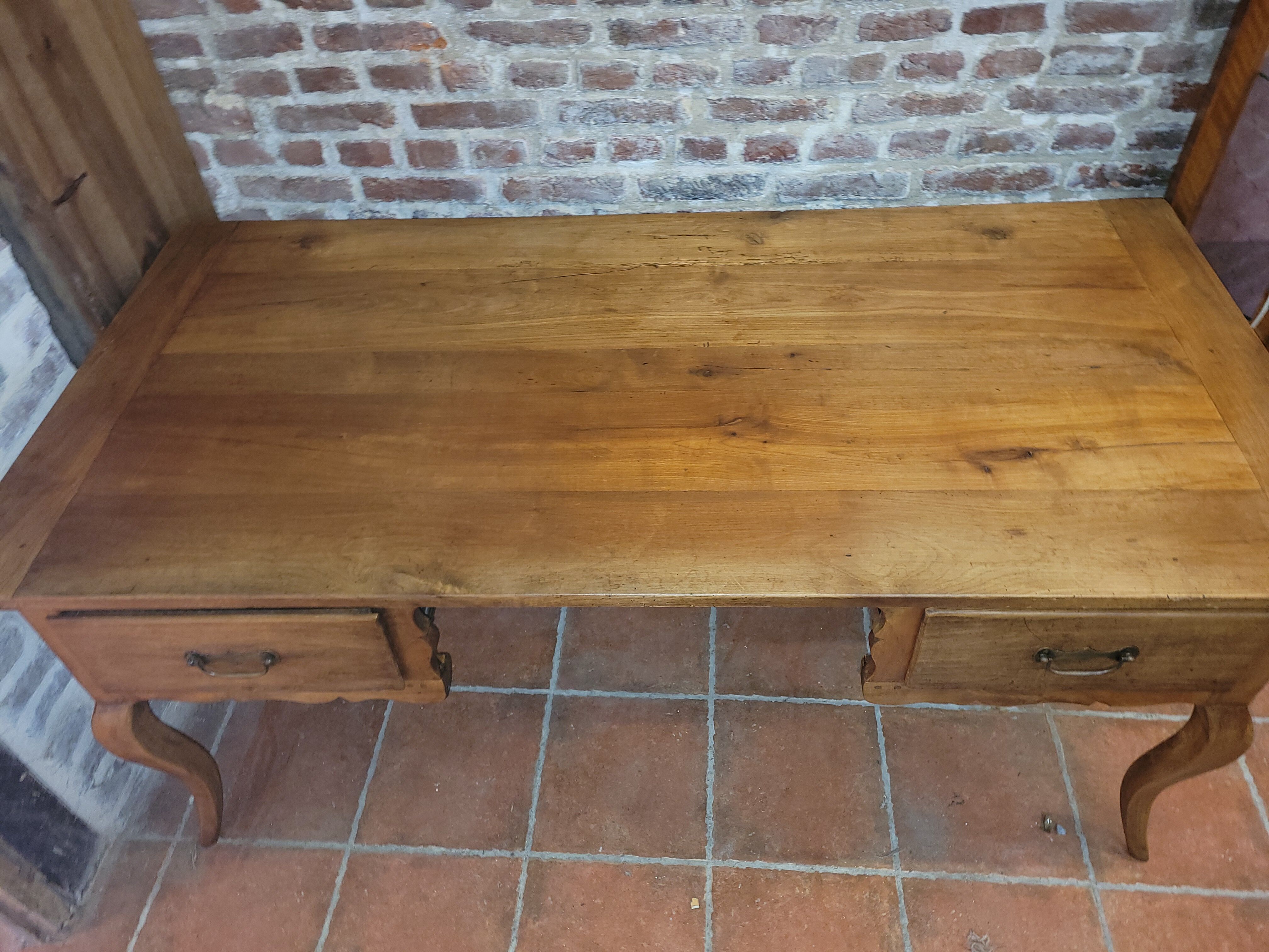 Office louis XV Norman style in cherry tree