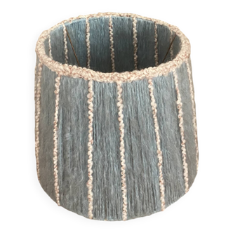 Woven wool lampshade