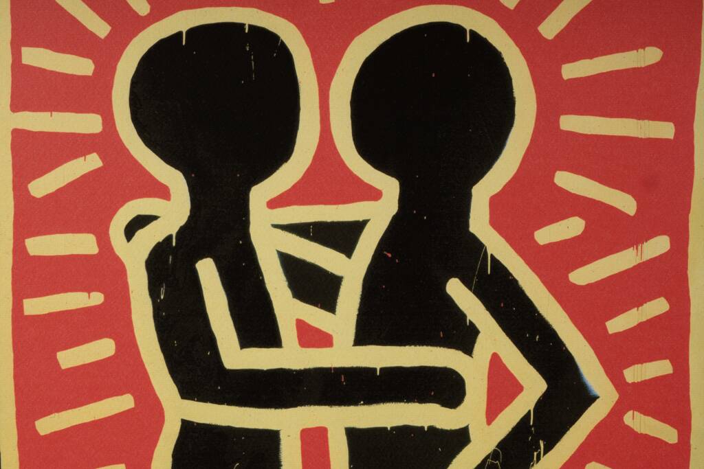 Keith Haring. Numbered colour silkscreen. 1990s.