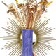 Purple slip vase art deco décor